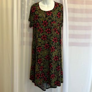 LuLaRoe Womens Carly Dress Size L